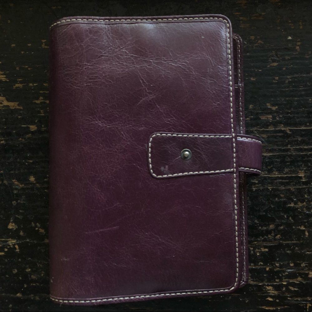 Purple personal sized filofax Malden
